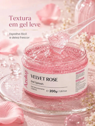 Gel Splash Velvet Rose Floral Gourmand Pele Perfumada