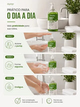 Sabonete Líquido Capim Limão 480ml Limpeza Com Glicerina