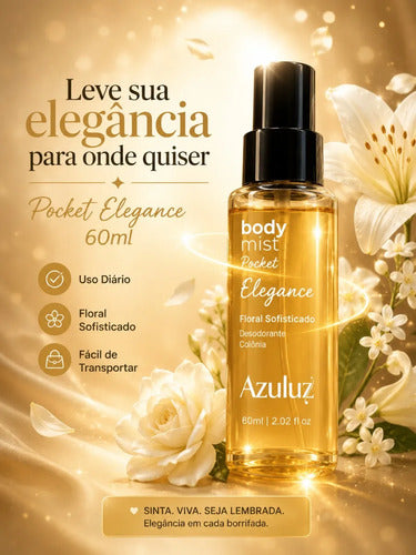 Body Mist Pocket Elegance Floral Sofisticado Feminino 60ml