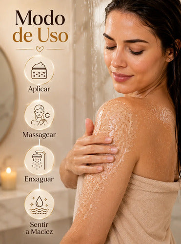 Esfoliante Rosto E Corpo Azuluz Coco E Vanilla 200g