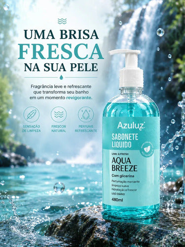 Sabonete Líquido Aqua Breeze 500ml Com Glicerina Hidratante
