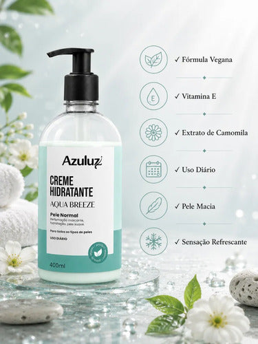 Creme Hidratante Aqua Breeze 400ml Vegano Vitamina E