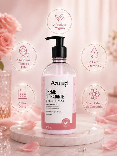 Creme Hidratante Velvet Rose 400ml Vegano Vitamina E