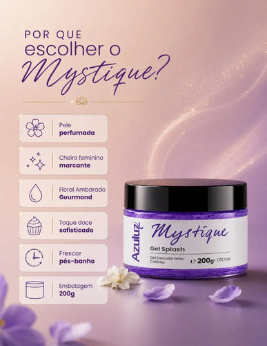 Gel Splash Mystique Desodorante Colônia Corporal