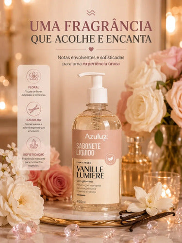 Sabonete Líquido Vanille Lumière 480ml Com Glicerina