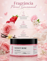 Gel Splash Velvet Rose Floral Gourmand Pele Perfumada