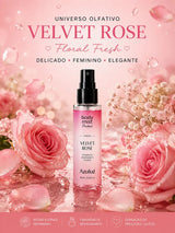 Body Mist Pocket Velvet Rose Fresh Feminino 60ml