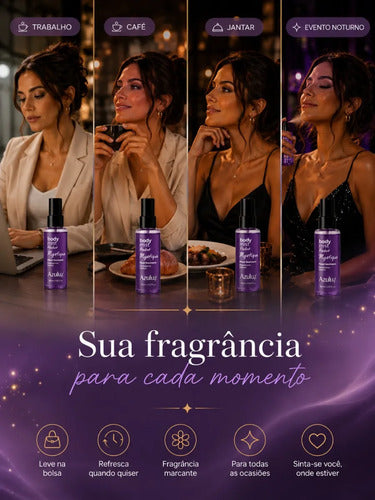 Body Mist Pocket Mystique Floral Gourmand Feminino 60ml