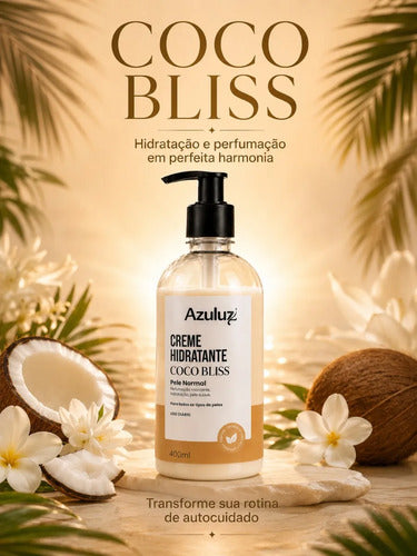 Creme Hidratante Coco Bliss 400ml Vegano Vitamina E