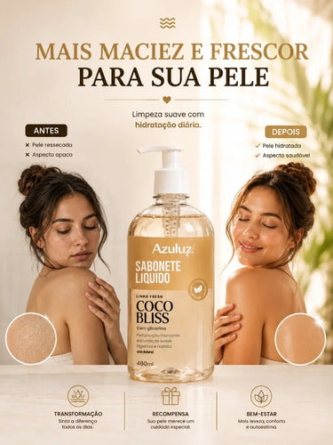 Sabonete Líquido Coco Bliss 480ml Com Glicerina Hidratante