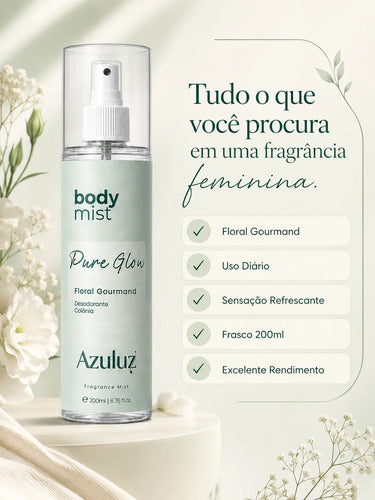 Body Splash Pure Glow Floral Gourmand Feminino 200ml