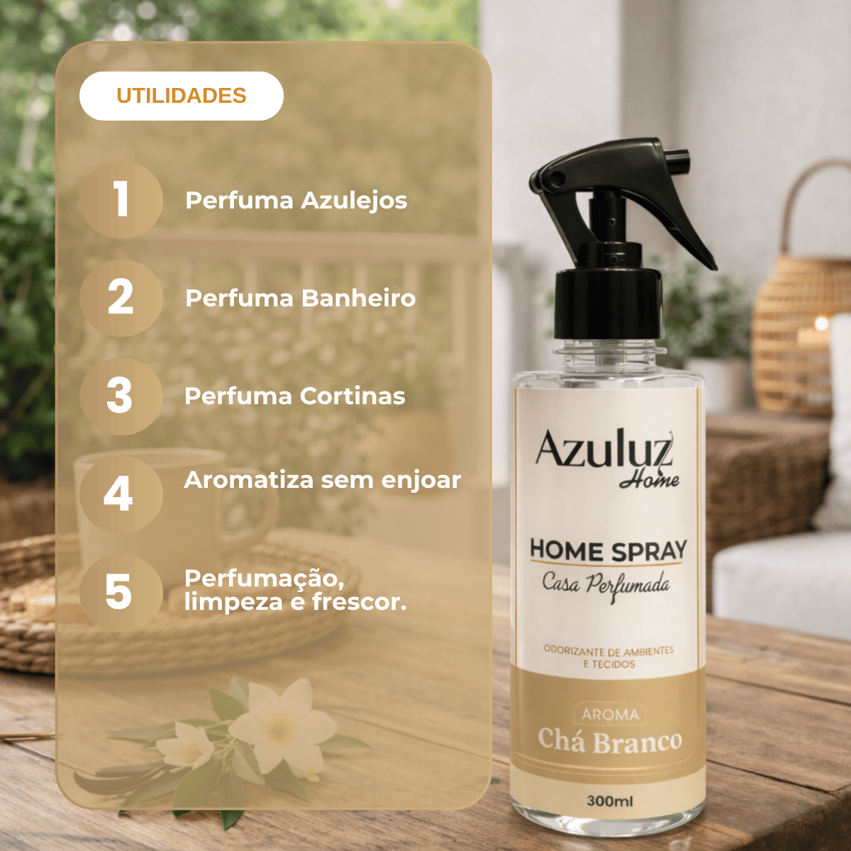 Home Spray Chá Branco