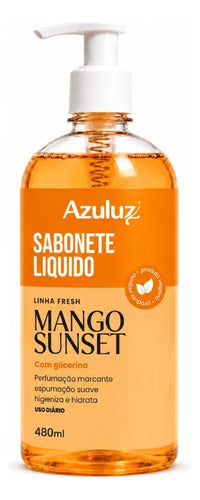 Sabonete Líquido Mango Sunset 480ml Com Glicerina Hidratante
