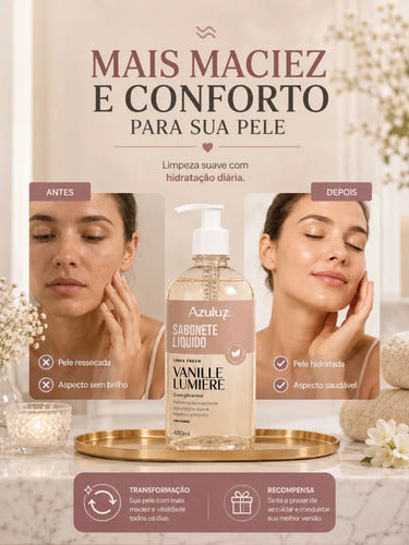 Sabonete Líquido Vanille Lumière 480ml Com Glicerina
