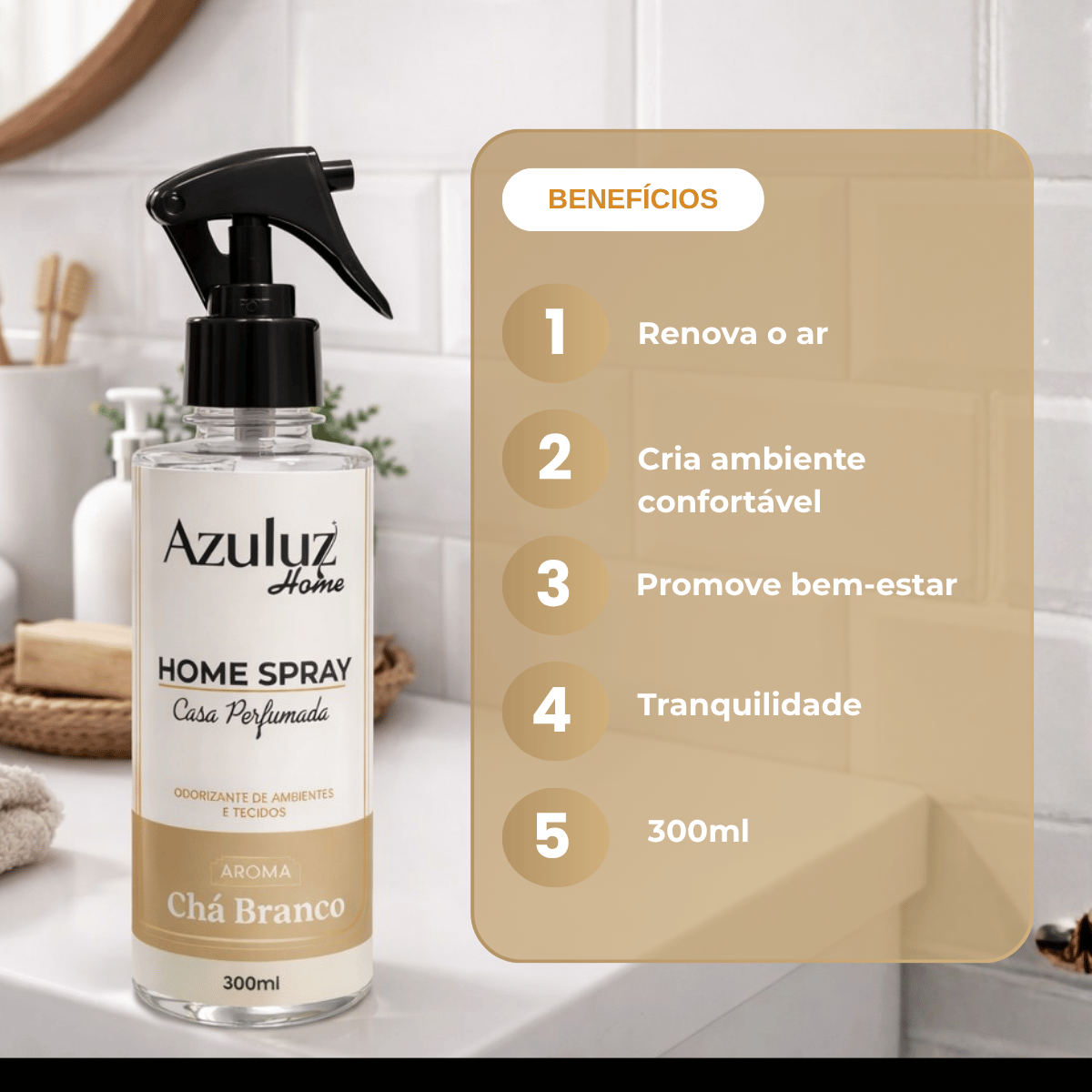 Home Spray Chá Branco