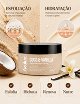Esfoliante Rosto E Corpo Azuluz Coco E Vanilla 200g