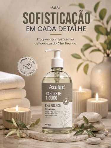 Sabonete Líquido Chá Branco 480ml Com Glicerina