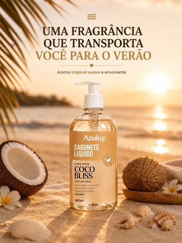 Sabonete Líquido Coco Bliss 480ml Com Glicerina Hidratante