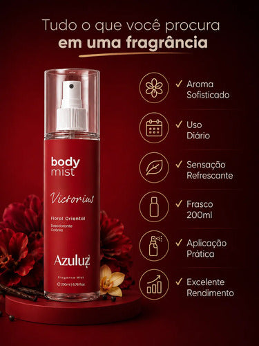 Body Splash Victorius Floral Oriental Feminino 200ml