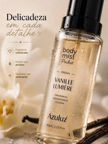 Body Mist Pocket Vanille Lumière Fresh Feminino 60ml