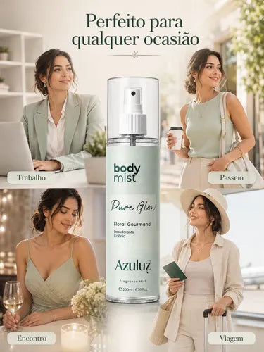 Body Splash Pure Glow Floral Gourmand Feminino 200ml
