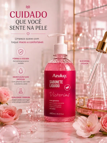 Sabonete Líquido Victorius 480ml Com Glicerina Hidratante