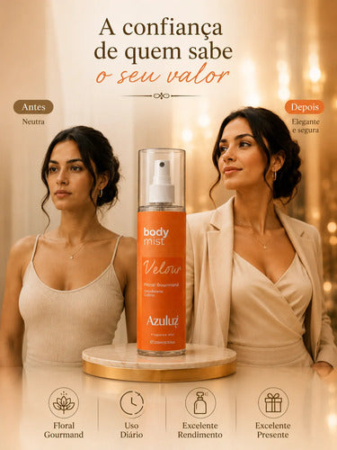 Body Splash Velour Floral Gourmand Feminino 200ml