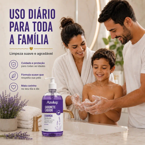 Sabonete Líquido Lavanda Glicerinado 480ml Com Glicerina