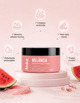 Esfoliante Rosto E Corpo Azuluz Melancia 200g