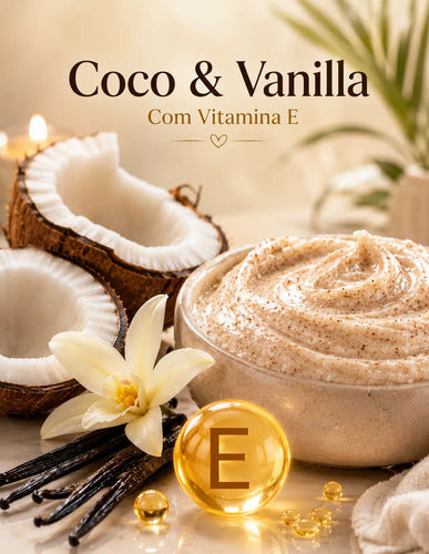Esfoliante Rosto E Corpo Azuluz Coco E Vanilla 200g