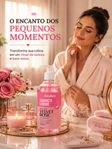 Sabonete Líquido Velvet Rose 480ml Com Glicerina Hidratante