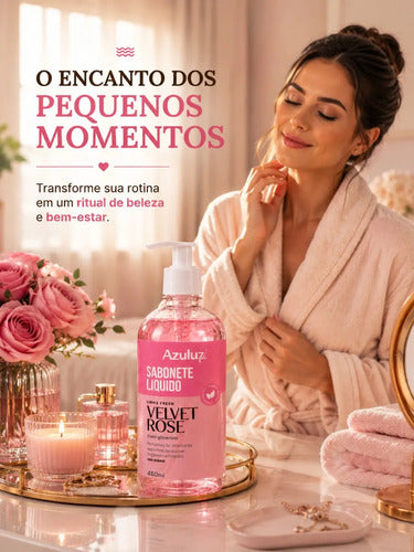 Sabonete Líquido Velvet Rose 480ml Com Glicerina Hidratante
