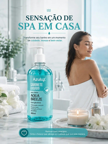 Sabonete Líquido Aqua Breeze 500ml Com Glicerina Hidratante
