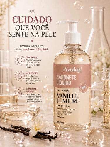 Sabonete Líquido Vanille Lumière 480ml Com Glicerina