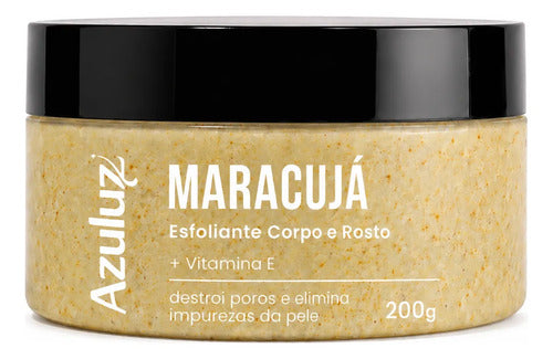 Esfoliante Rosto E Corpo Azuluz Maracujá 200g
