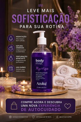 Sabonete Líquido Mystique Com Glicerina 480ml Pele Macia