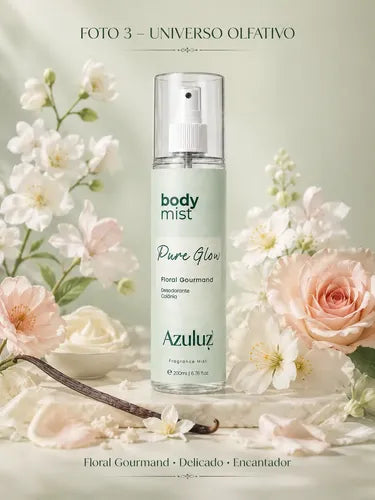 Body Splash Pure Glow Floral Gourmand Feminino 200ml