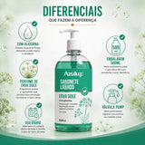 Sabonete Líquido Erva Doce Com Glicerina 480ml Limpeza Suave