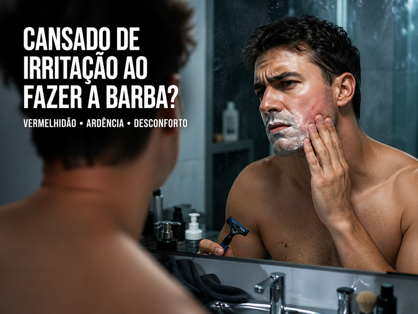Kit Gel pra barbear e Loção pós barba
