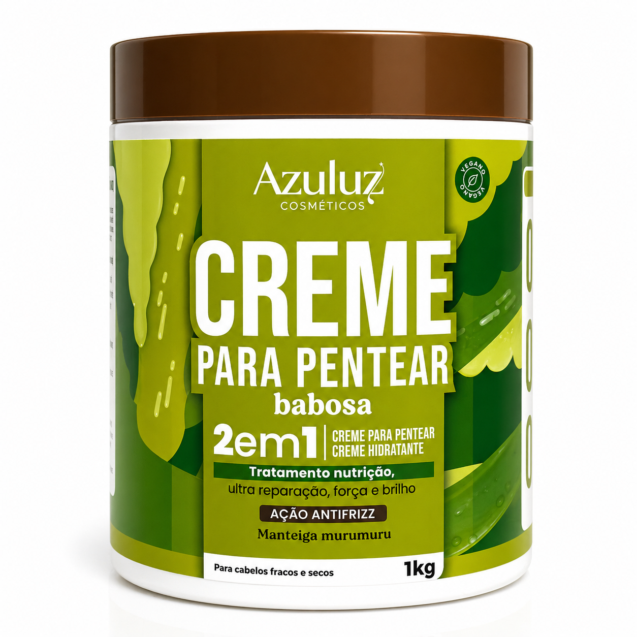 Creme para Pentear Babosa 2 em 1