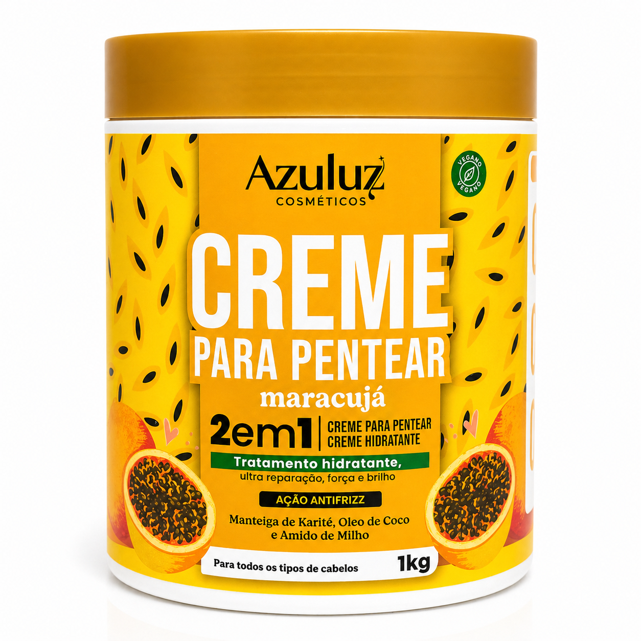 creme para pentear maracujá 2em1