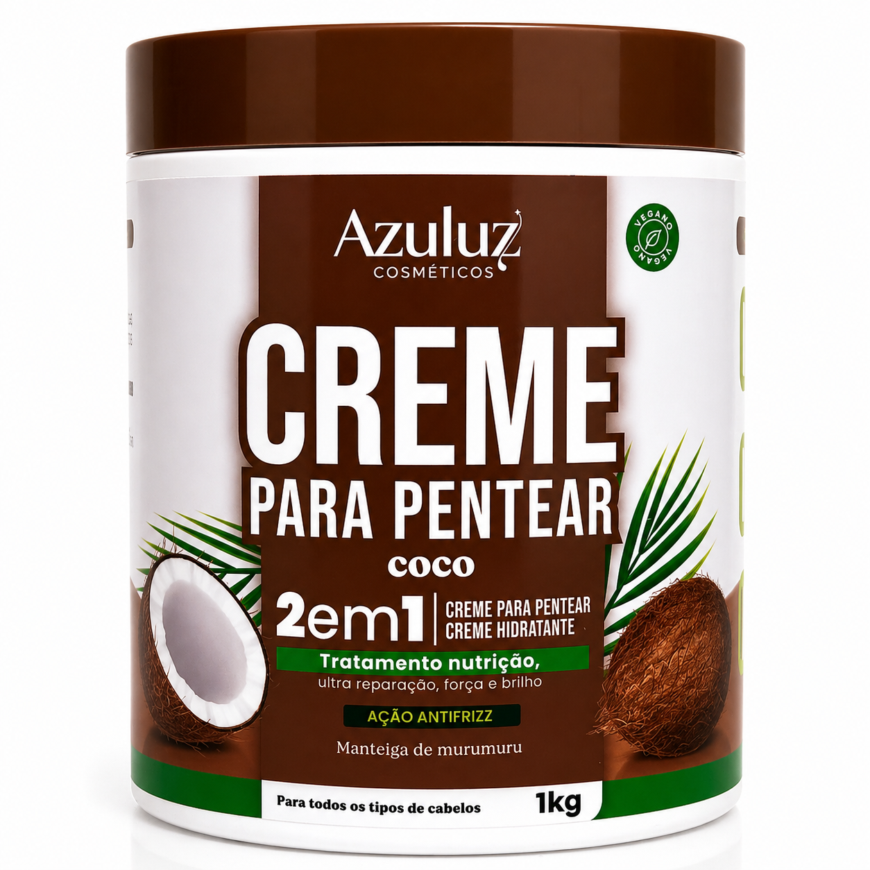 creme para pentear coco 2em1