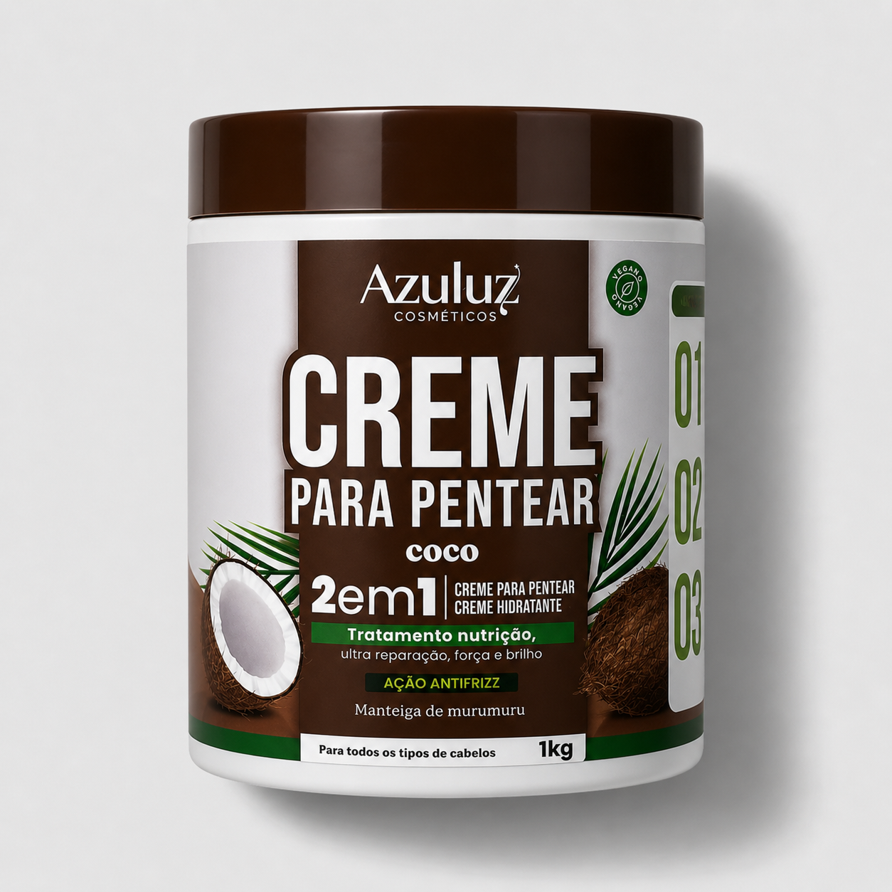 creme para pentear coco 2em1