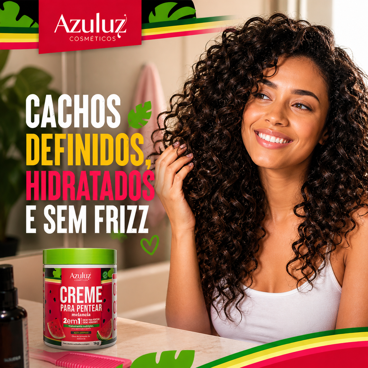 creme para pentear melancia 1kg