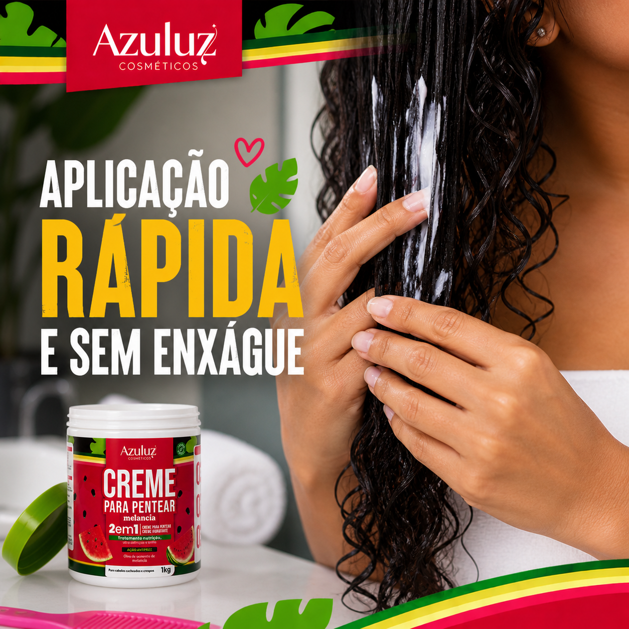 creme para pentear melancia 1kg