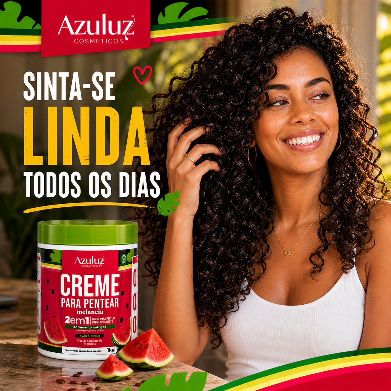creme para pentear melancia 1kg