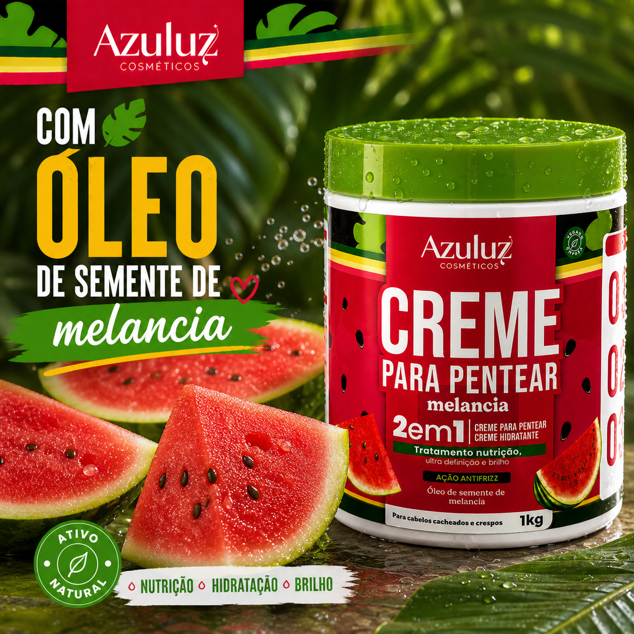 creme para pentear melancia 1kg