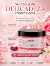 Gel Splash Velvet Rose Floral Gourmand Pele Perfumada