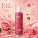 Body Splash Rosé Kiss Floral Oriental Feminino 200ml
