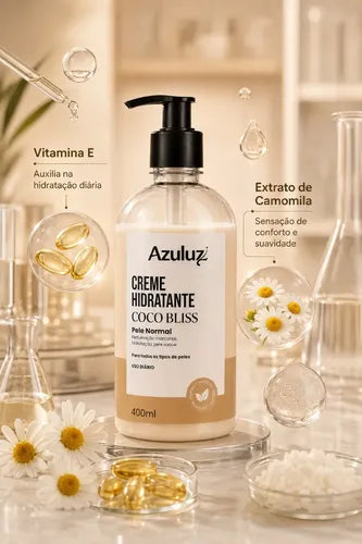 Creme Hidratante Coco Bliss 400ml Vegano Vitamina E
